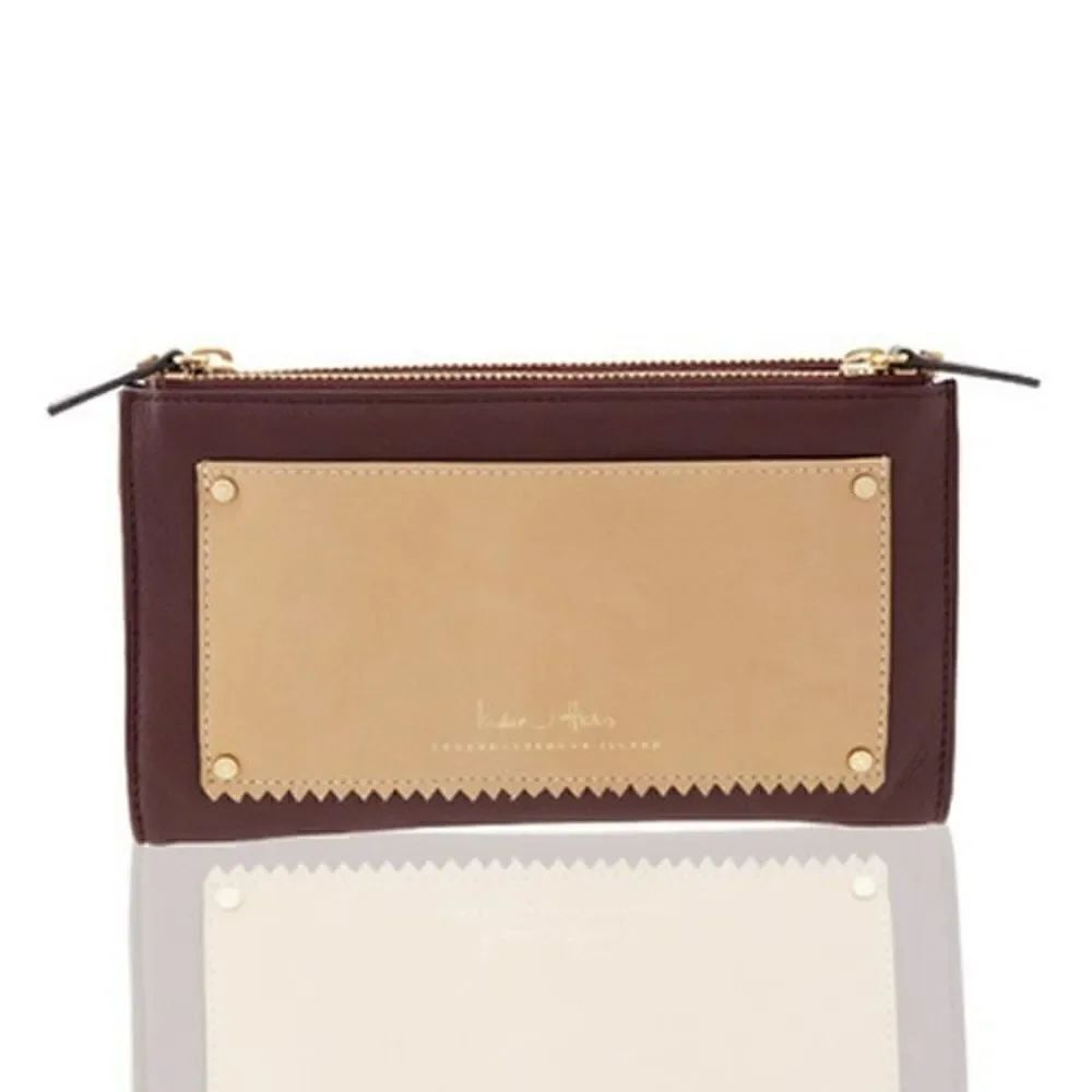 India Hicks - Takeout Wallet - Burgundy - NEW